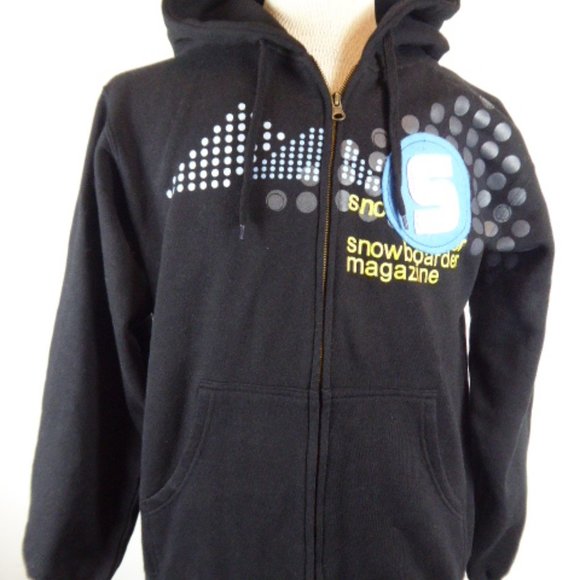 SNOWBOARDER snowboard MAGAZINE ZIP hoodie M - Picture 1 of 6